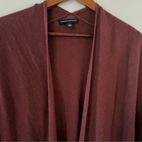 Banana Republic Drop Sleeve Open Tie Front Cardigan Women’s Size Small - Picture 9 of 13